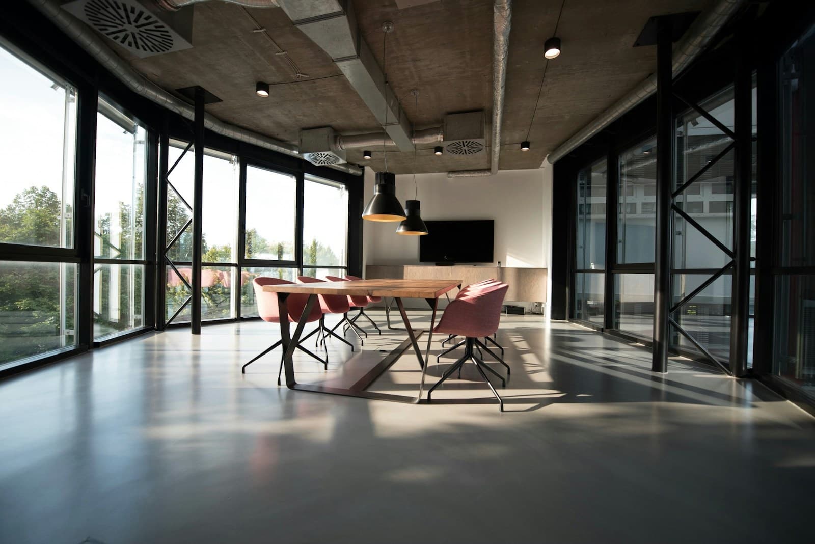 A bright, well-maintained office interior